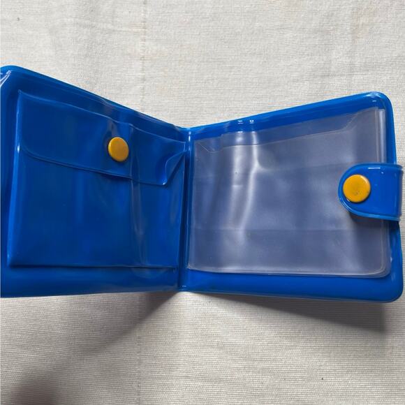 Vintage Sanrio Ahiru No Pekkle Blue Vinyl Fold Out Wallet Card Case - Picture 3 of 4